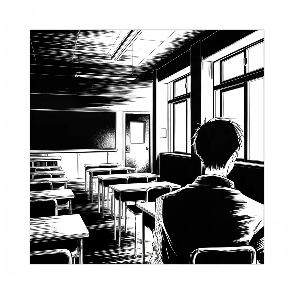 Manga panel 3 of 5, Week 141 “The Deterrent”: Then the crusade he really wants: arm the teachers. Trained, adept, bonused — a deterrent that, he insists, would end school shootings for good.