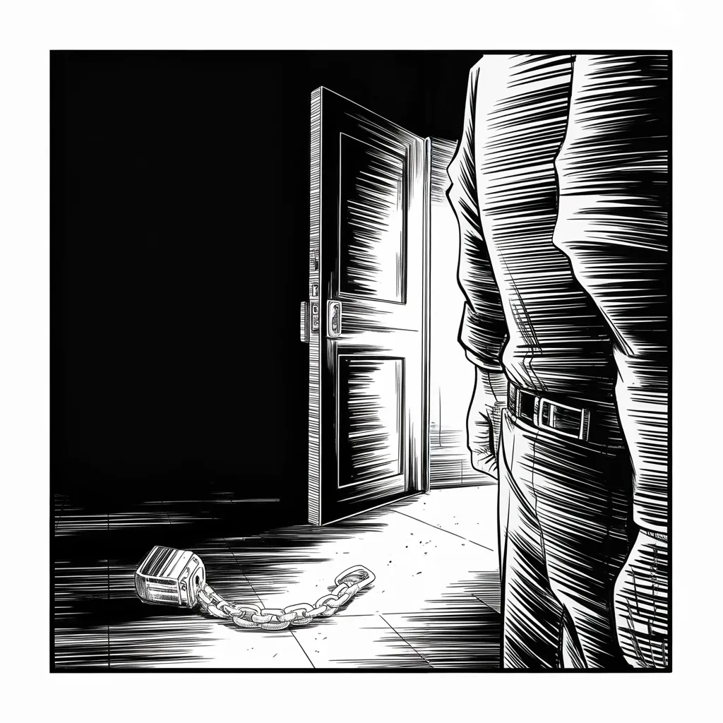 Manga panel 3 of 5, Week 155 “The Fixer”: The pardon power becomes a weapon and a mercy: a full pardon, he announces, for a man he says was treated unfairly.