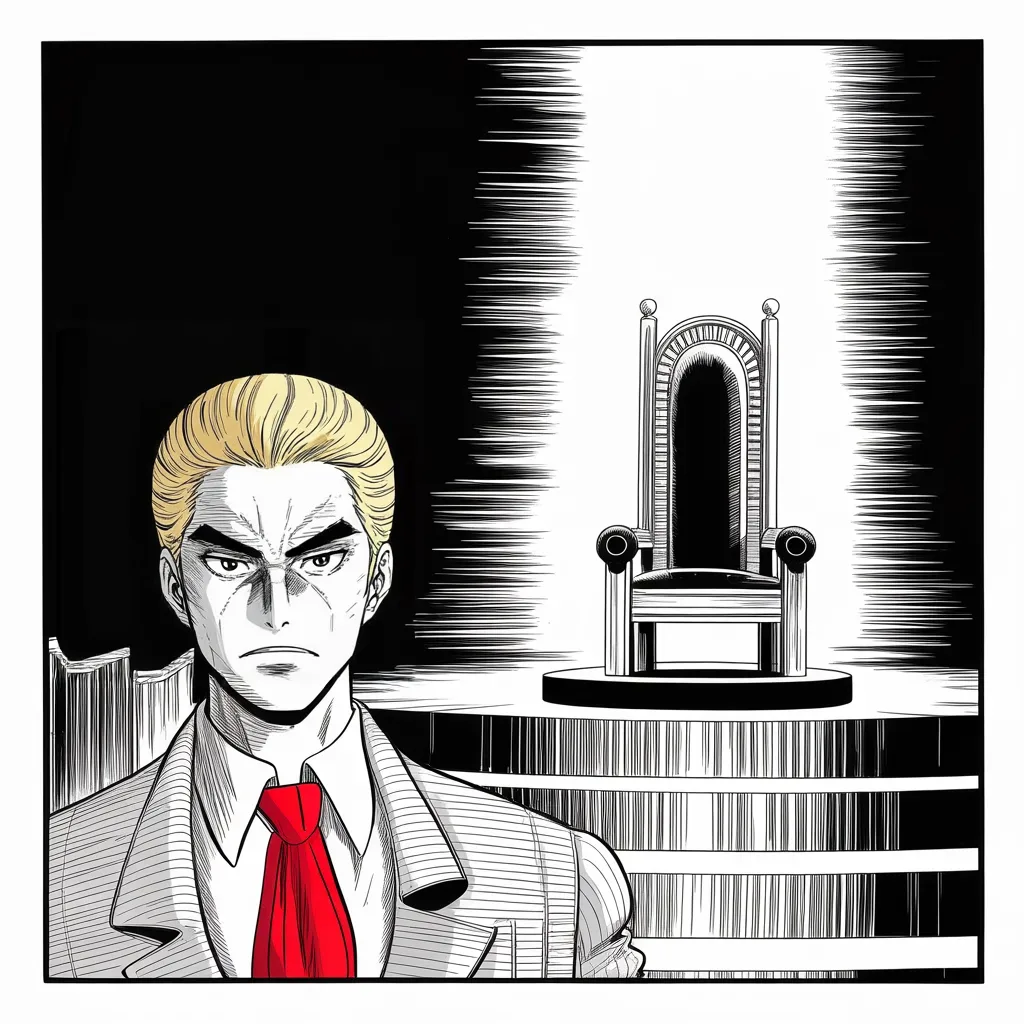 Manga panel 3 of 5, Week 159 “Helsinki”: A seat on the high court falls open. He announces the clock: his choice for the vacancy will come the first Monday after the Fourth of July.