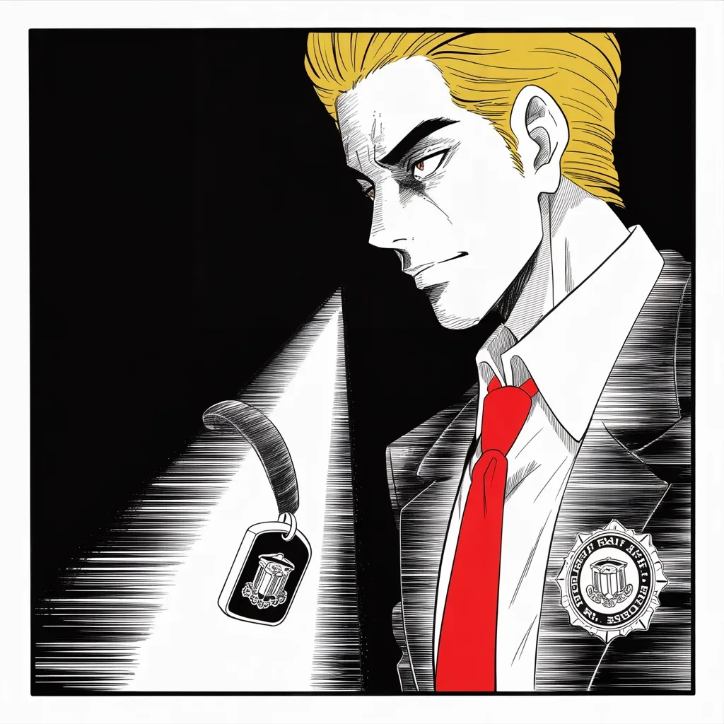 Manga panel 2 of 5, Week 165 “Helsinki”: At home, a victory he has waited for: the agent he blames for the whole investigation is finally fired from the bureau.