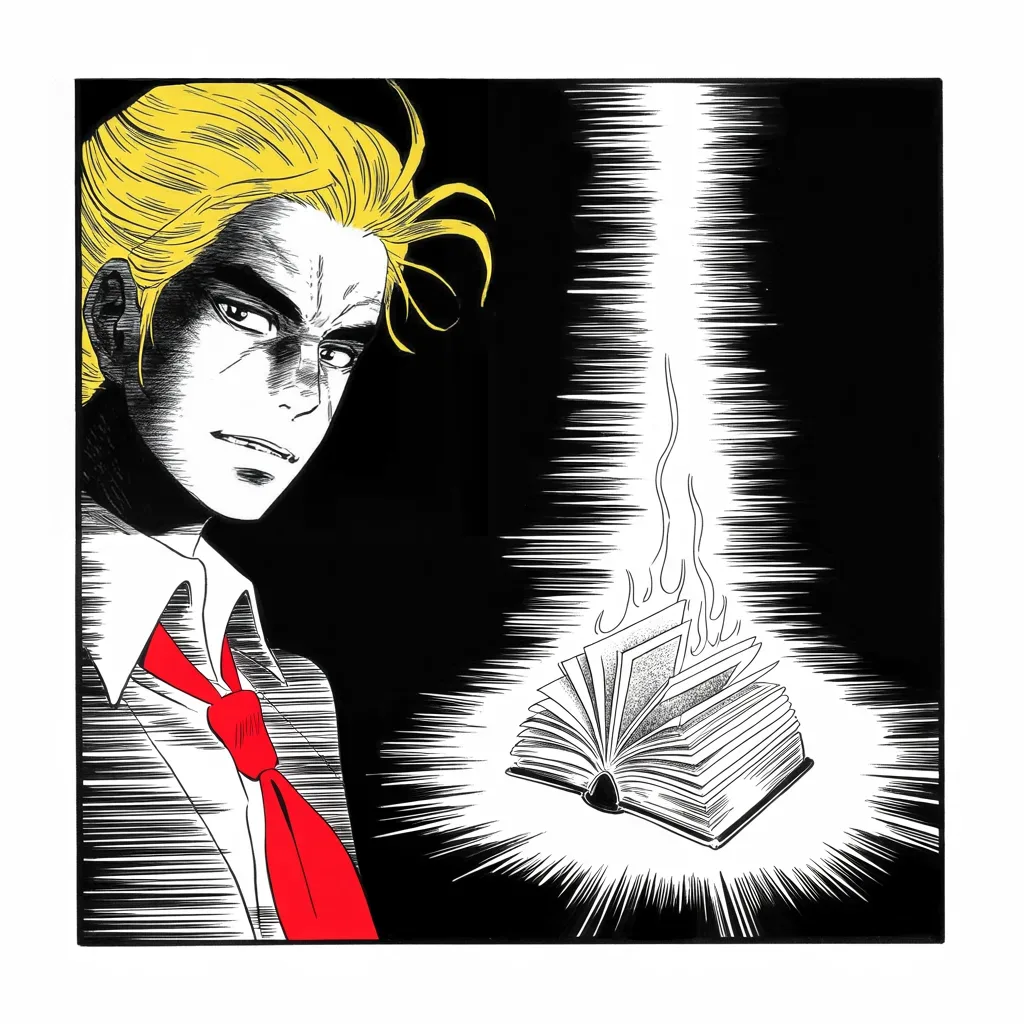 Manga panel 4 of 5, Week 169 “Anonymous”: A second attack lands the same week — a veteran reporter's book — and he brands it a scam full of quotes he never said.