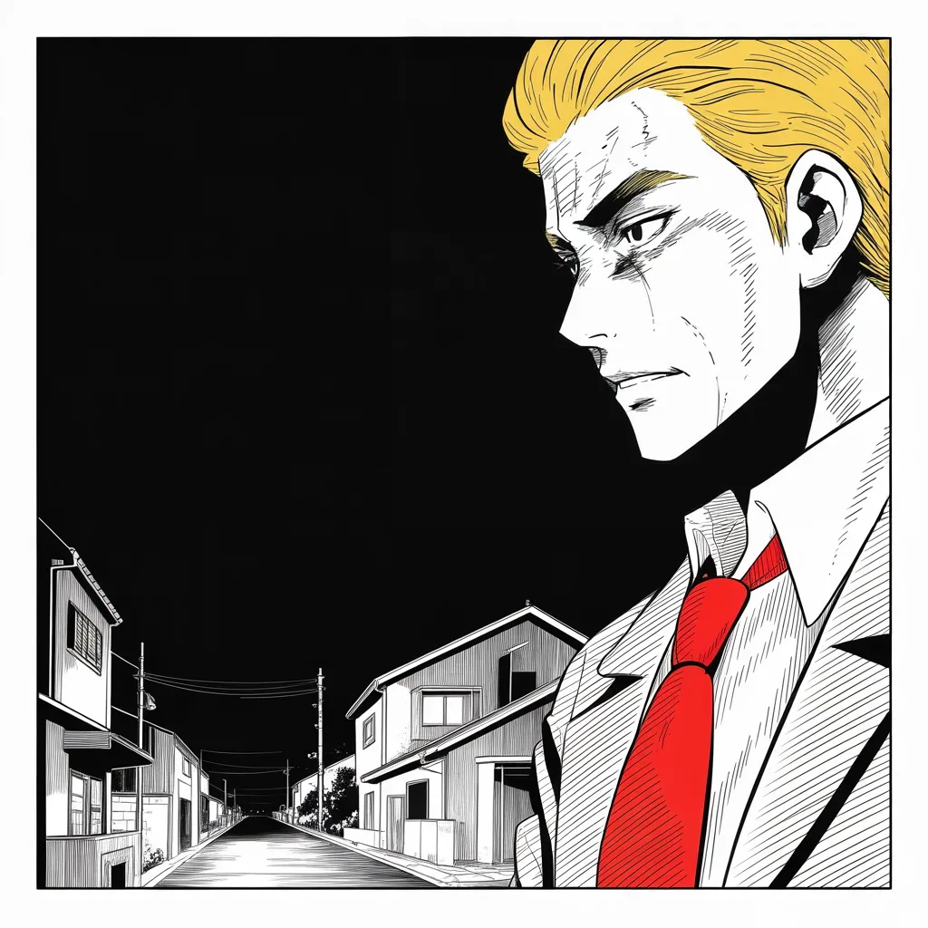 Manga panel 2 of 5, Week 176 “Anonymous”: Then a graver horror. As news breaks of a shooting at a synagogue, he tells the neighborhood to stay sheltered while law enforcement moves in.