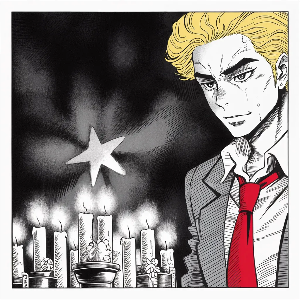 Manga panel 3 of 5, Week 176 “Anonymous”: The nation grieves. He speaks for a country in mourning over the murder of Jewish Americans at the Tree of Life synagogue.