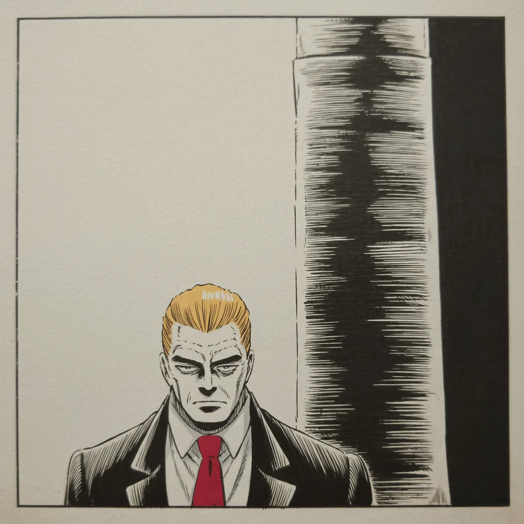 Manga panel 4 of 5, Week 177 “Anonymous”: The last jobs report before the vote breaks his way — a quarter-million jobs added, wages up — and he tells the country to keep it going.