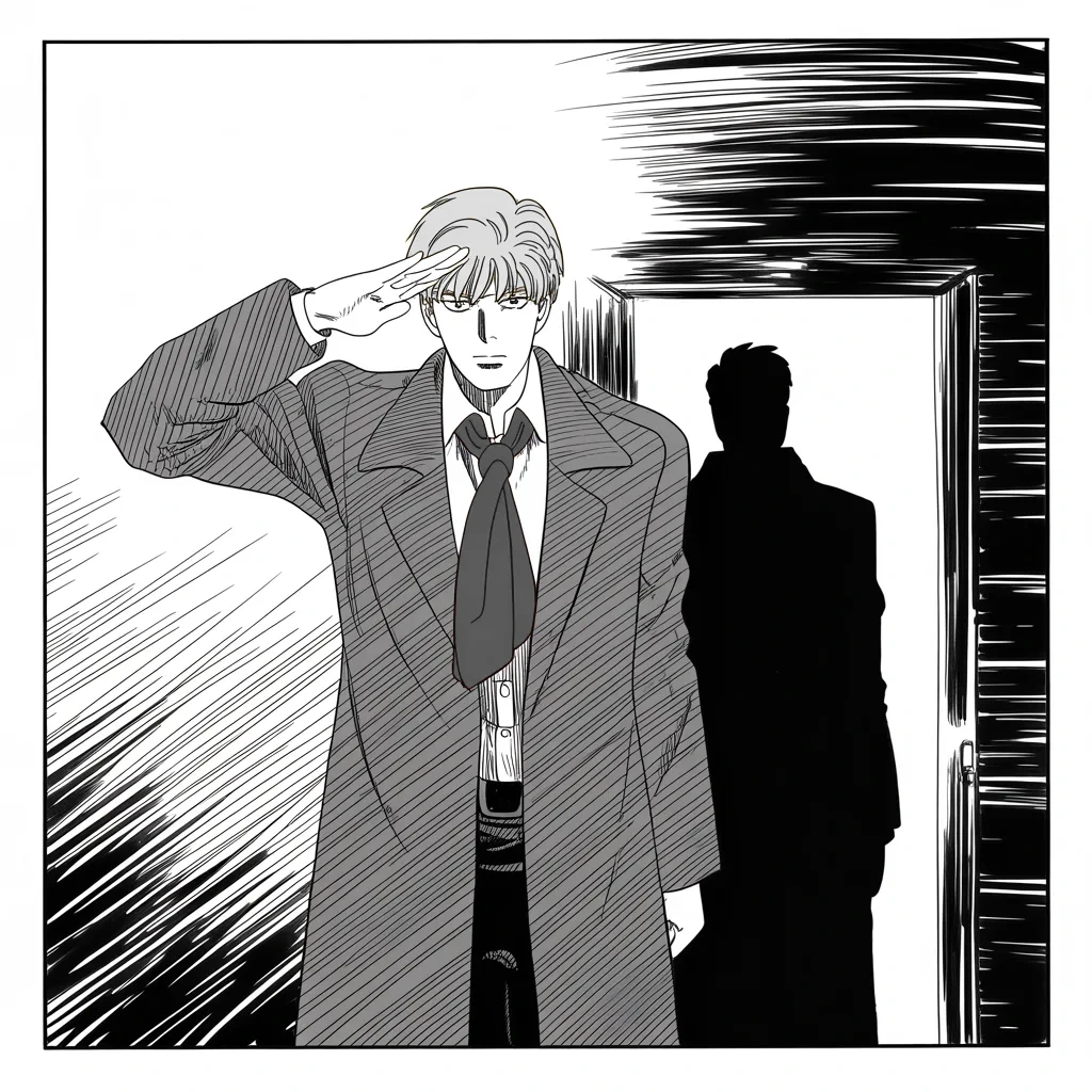 Manga panel 2 of 5, Week 184 “The Shutdown”: The old general of his own war-council resigns over the retreat, and the king announces the parting with clipped, distant thanks.
