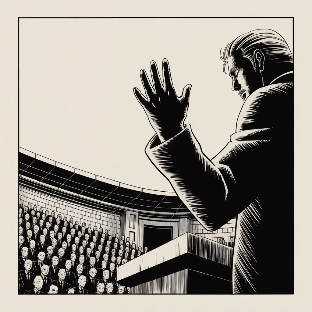 Manga panel 3 of 5, Week 194 “The Report”: But home is where the wound lands: his disgraced former lawyer testifies against him and is disbarred, and he dismisses it all as the lies of a man buying a shorter sentence.