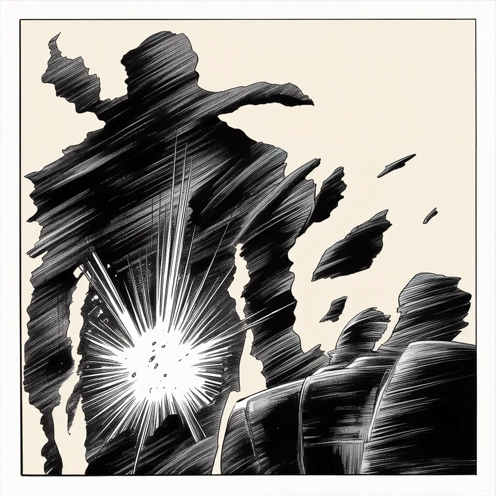 Manga panel 3 of 5, Week 197 “The Report”: Then the word breaks: no collusion, no obstruction. He seizes it as complete and total exoneration.