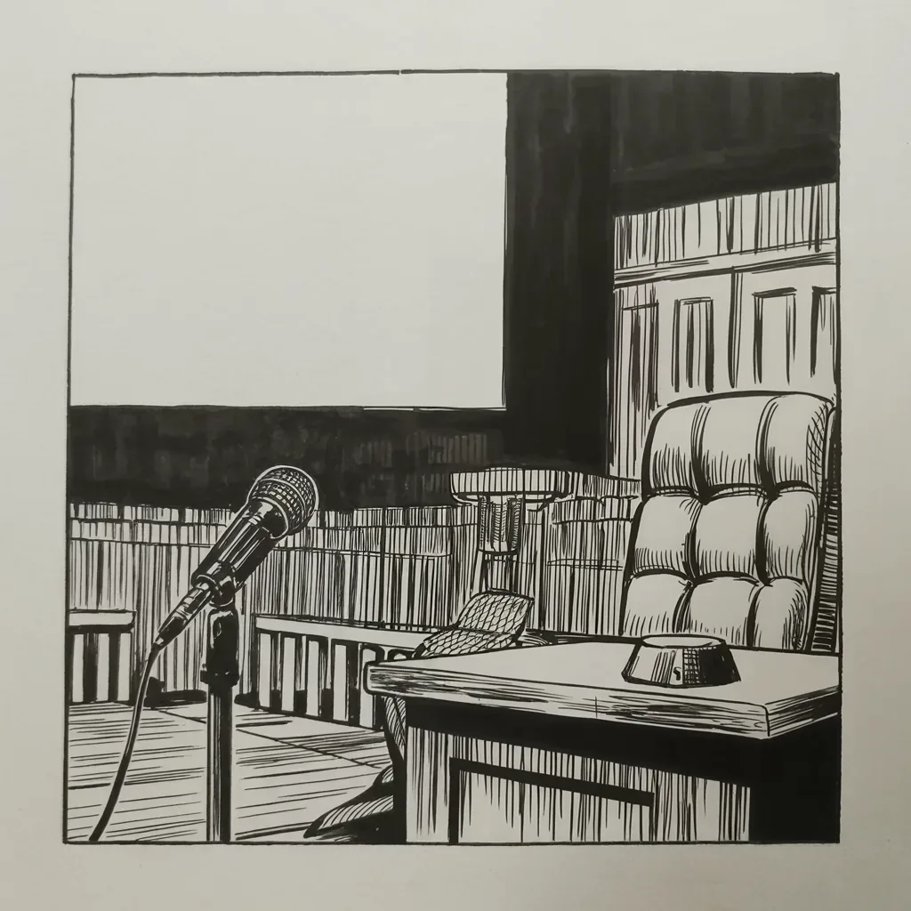 Manga panel 2 of 5, Week 215 “The Perfect Call”: Three hours in, he thanks his enemies for the hearing — and for what it has just cost them.
