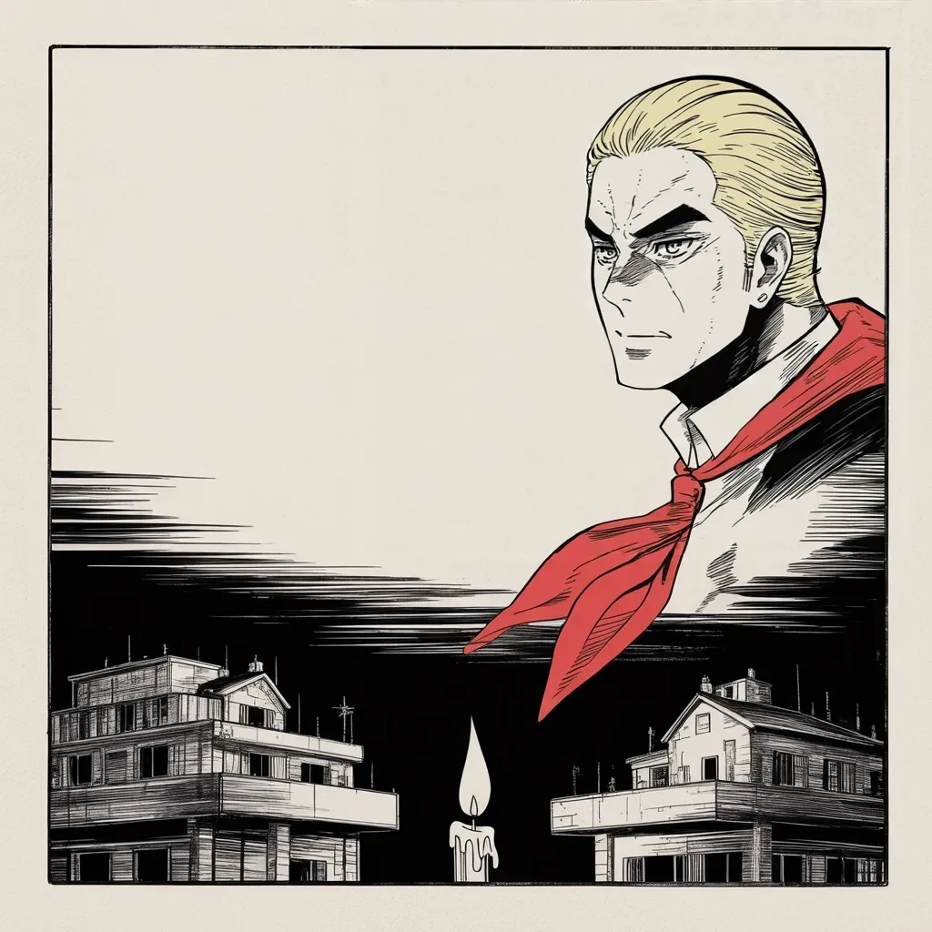 Manga panel 2 of 5, Week 216 “The Whistleblower”: Then, in thirteen hours, two towns are shot to pieces, and the whole realm stops.