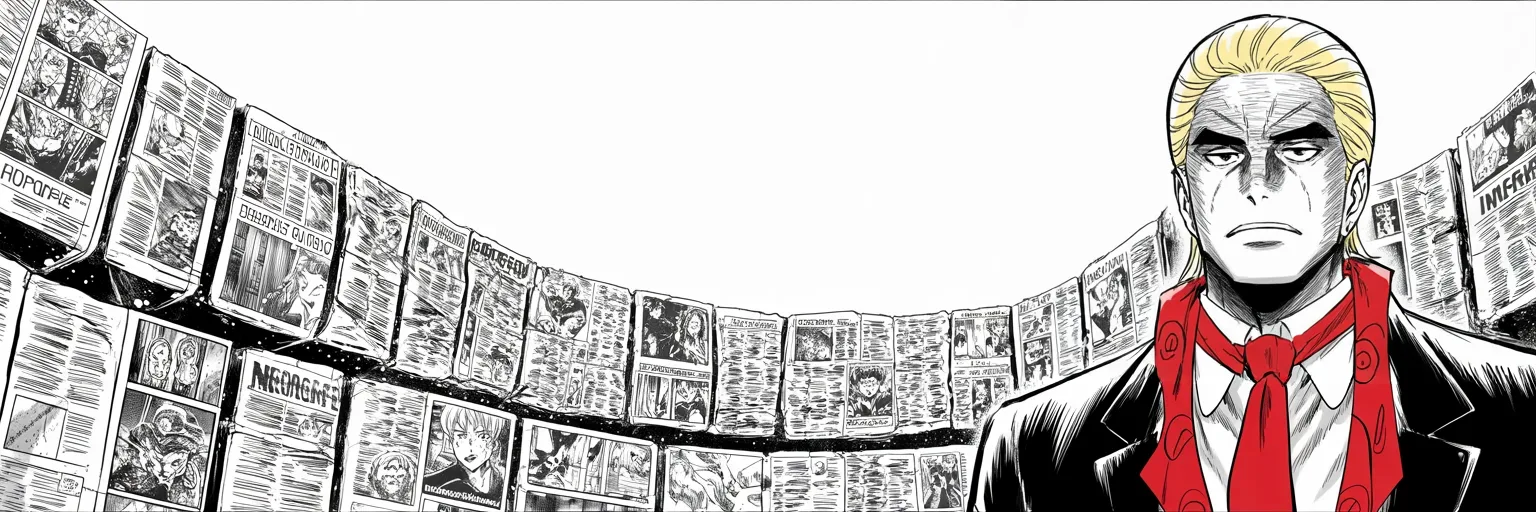 Manga panel 4 of 4, Week 217 “The Whistleblower”: He says the pleasure of it is being able to hit back at all — the first king who could.