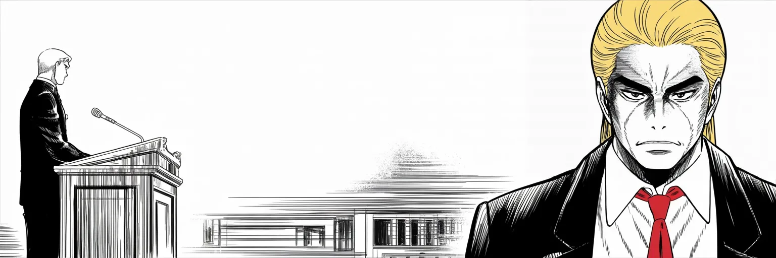 Manga panel 4 of 4, Week 244 “The Trial”: And he brushes off the old king's claim to the credit.