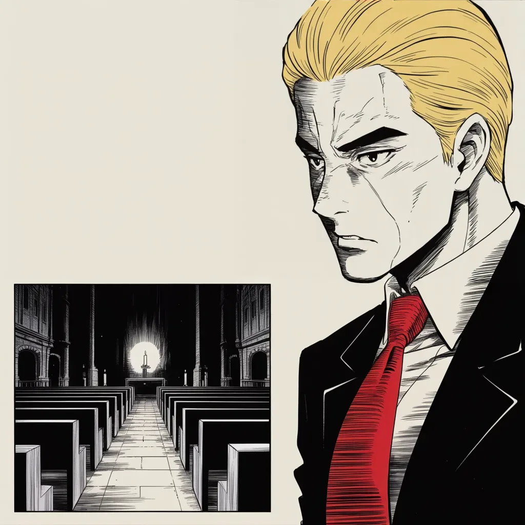 Manga panel 2 of 5, Week 248 “The Plague”: He names a day of prayer for a country that cannot gather to pray.
