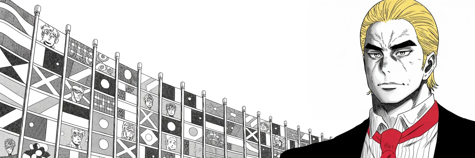 Manga panel 4 of 4, Week 251 “The Plague”: And the message for the week is two words, in capitals, over everything else.
