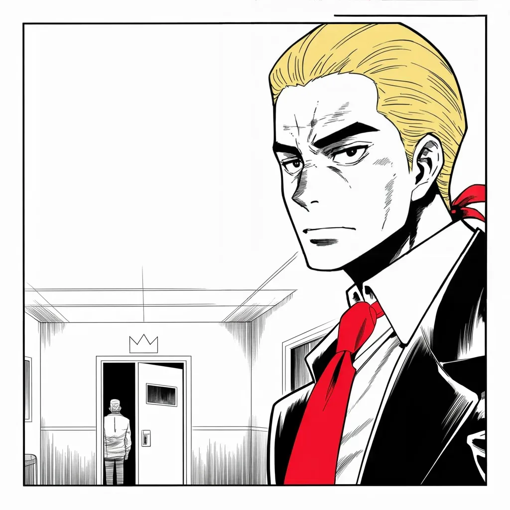Manga panel 2 of 5, Week 252 “The Plague”: An ally comes out of intensive care, and he says so before the official word.