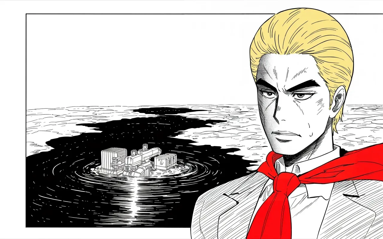 Manga panel 3 of 4, Week 256 “The Plague”: The old war-cry comes back to carry the new charge.