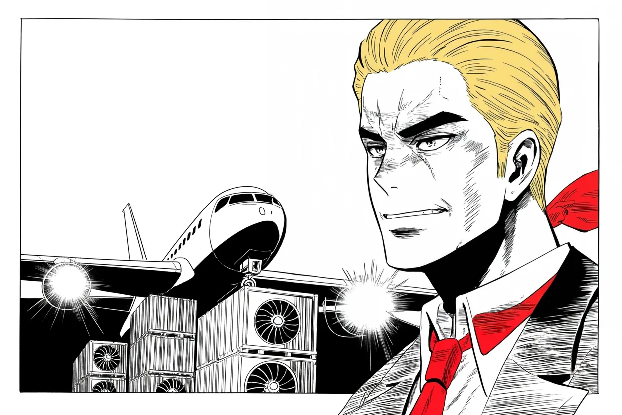 Manga panel 2 of 4, Week 257 “The Plague”: He sends breathing machines across the world to an ally.