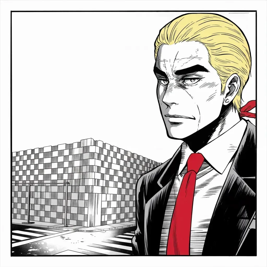Manga panel 2 of 5, Week 262 “The Streets”: A city block declares itself free, and he notes drily what the anarchists built first.