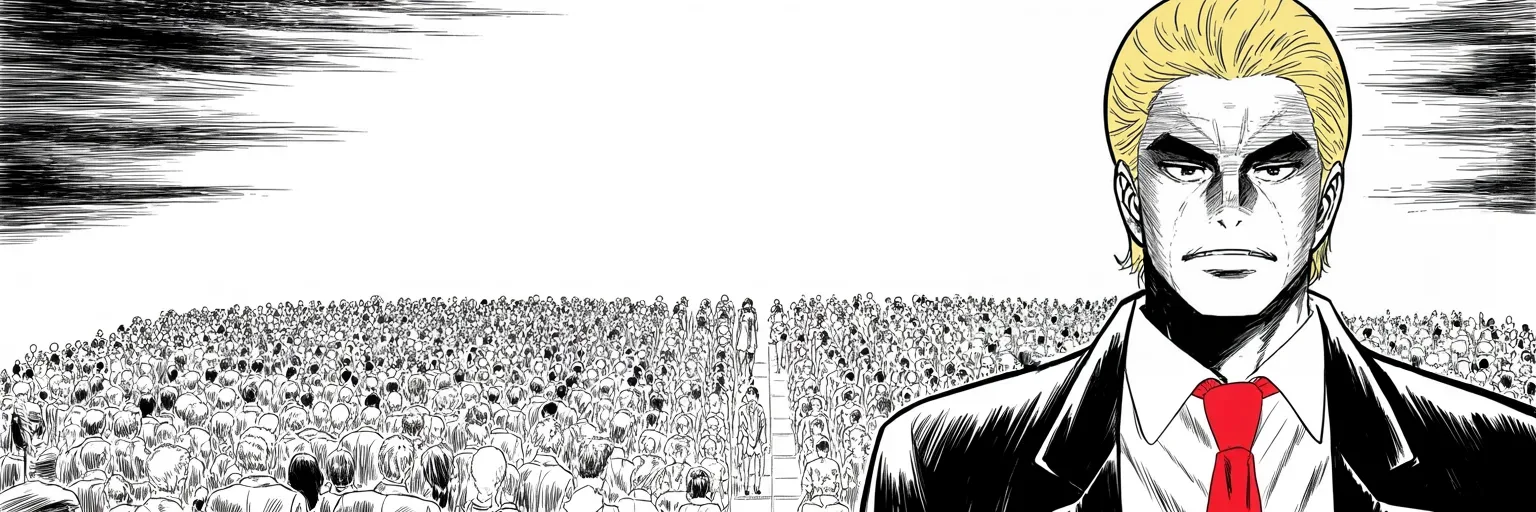 Manga panel 5 of 5, Week 262 “The Streets”: And he insists again that the quiet ones are stronger than ever before.