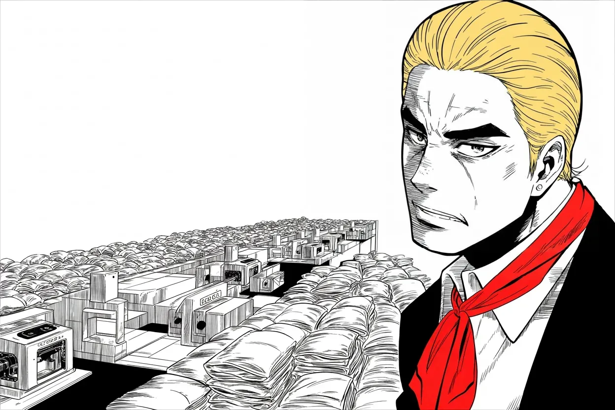 Manga panel 2 of 4, Week 270 “The Fever”: The mail becomes a battleground, and even he tells the realm to save the post office.
