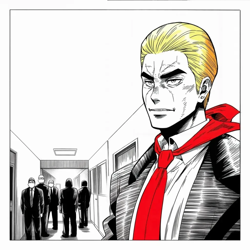 Manga panel 3 of 5, Week 277 “The Fever”: He thanks the doctors and nurses of the place that is keeping him alive.