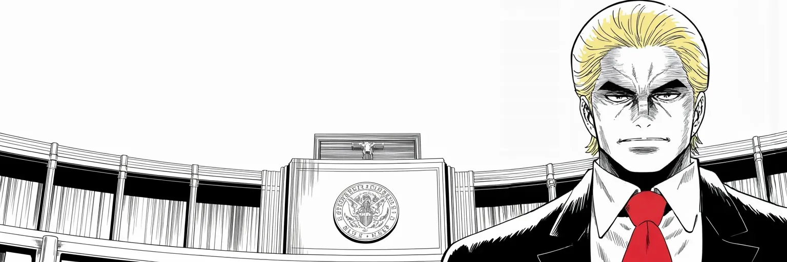 Manga panel 5 of 5, Week 277 “The Fever”: And from the hospital he demands the relief bill the realm has been waiting for.