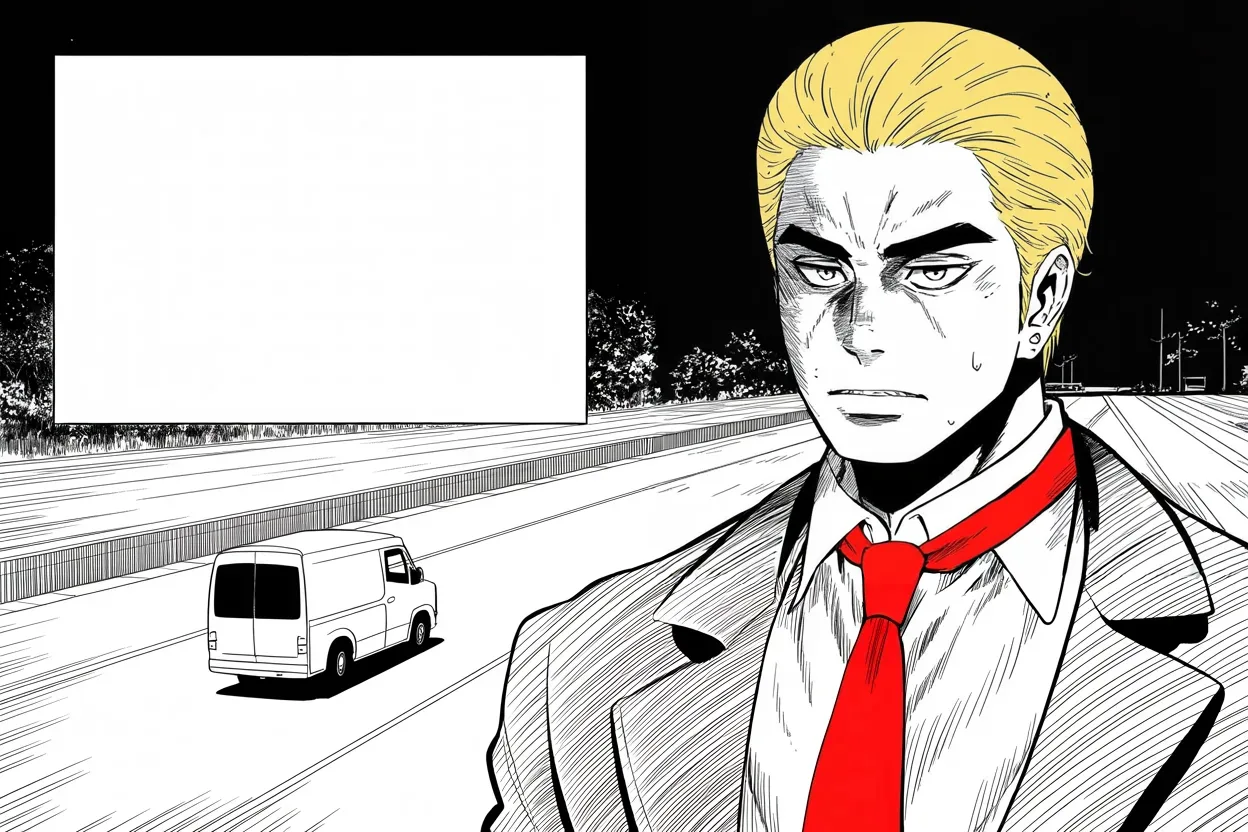 Manga panel 3 of 4, Week 284 “The Count”: A three-in-the-morning delivery of ballots becomes the centre of the story.