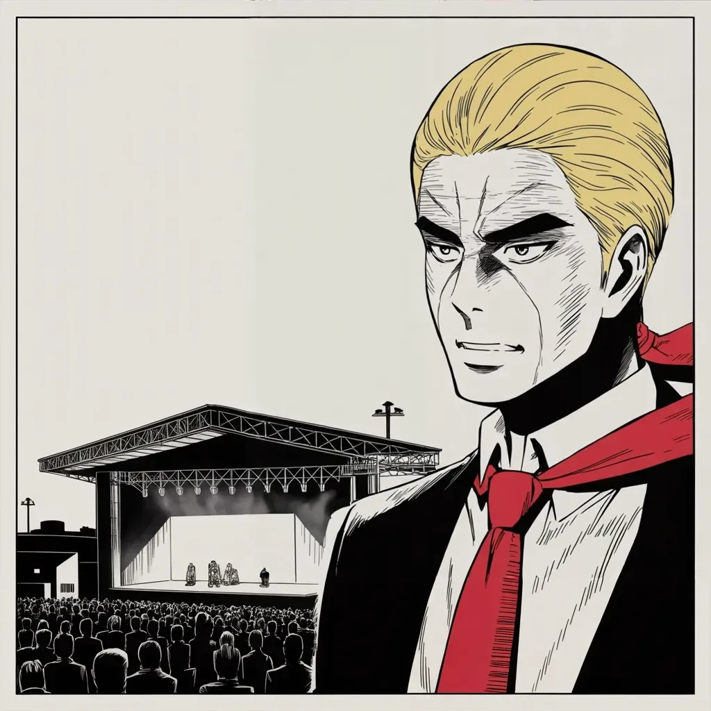 Manga panel 4 of 5, Week 286 “The Count”: He flies south to campaign for two senate seats and spends the night on his own count.