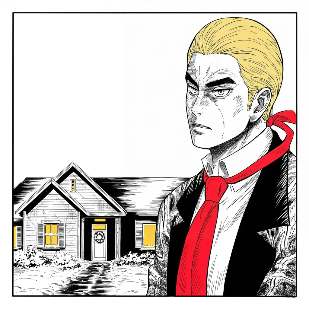 Manga panel 3 of 5, Week 289 “The Last Tweet”: The holiday greeting goes out in capitals, as it has every year of the saga.