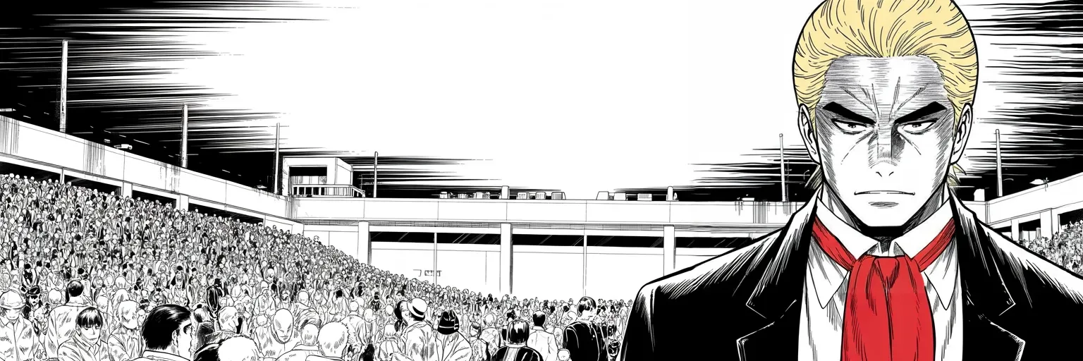 Manga panel 4 of 4, Week 290 “The Last Tweet”: He flies south on the fourth for two senate seats, and the realm hears about the sixth all night.