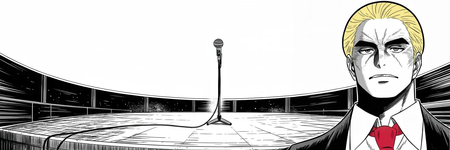 Manga panel 5 of 5, Week 291 “The Last Tweet”: Two days later he says he will not be going to the inauguration. It is the last thing he ever posts here.