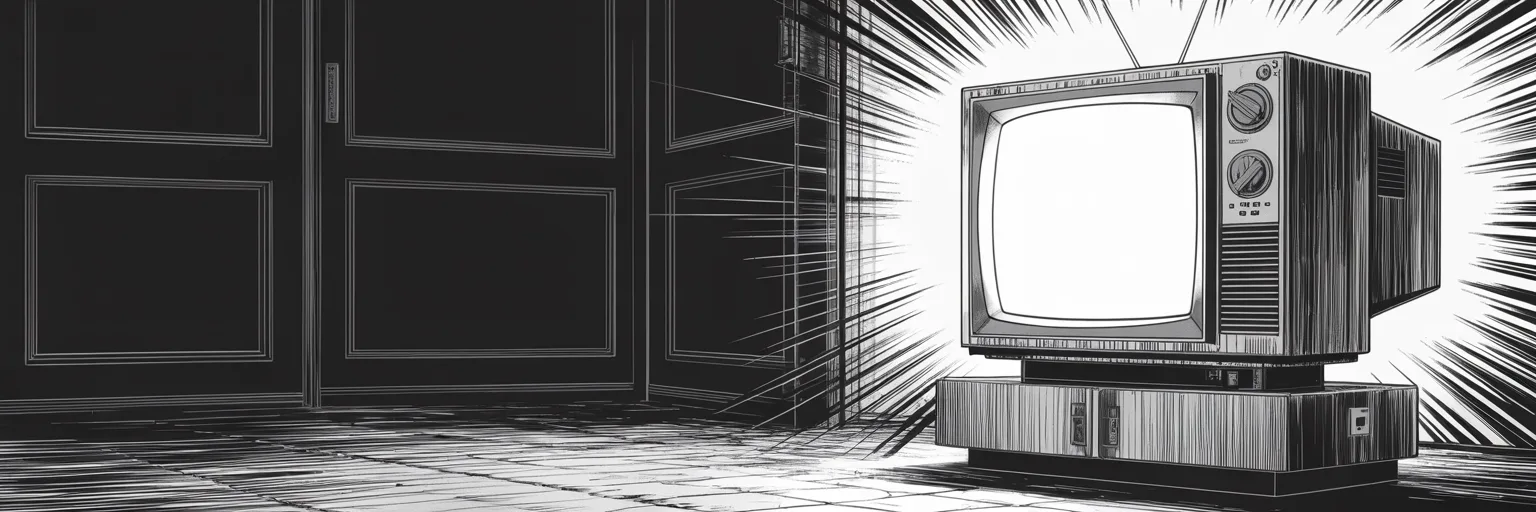Manga panel 5 of 5, Week 294 “The Court in Exile”: He has no account and no podium, so on the first of February the office announces that his lawyer will speak for him on television tonight.