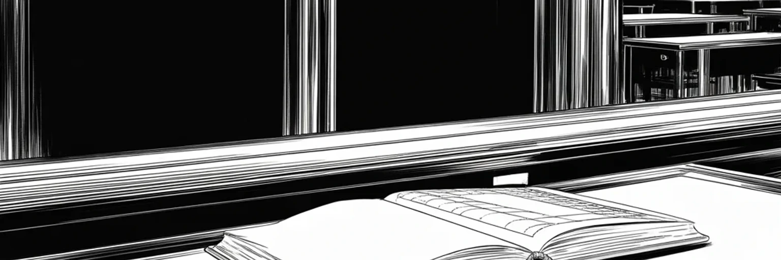 Manga panel 2 of 3, Week 296 “Ten Votes Short”: The thirteenth. Fifty-seven vote guilty and forty-three not guilty — ten short of the two-thirds, with seven of his own party voting to convict.