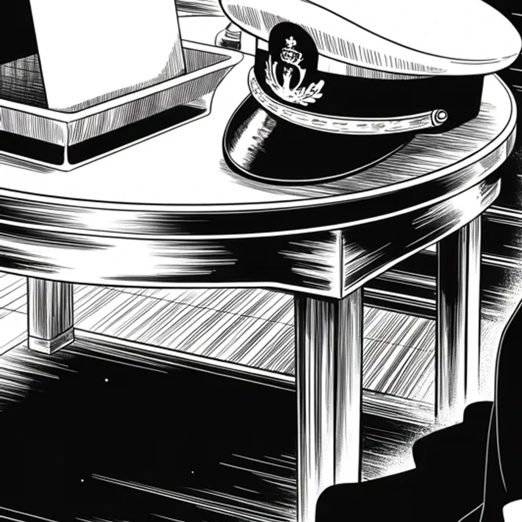 Manga panel 4 of 5, Week 304 “The Crowning of Maruko”: The ninth. A consort dies in England, and a man with no state issues a state condolence.