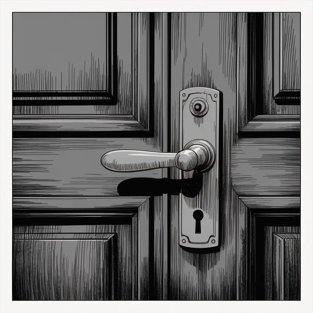 Manga panel 3 of 5, Week 331 “The Deposition”: The thirteenth. A judge in Georgia refuses to let anyone look at the ballots, and the door stays shut.