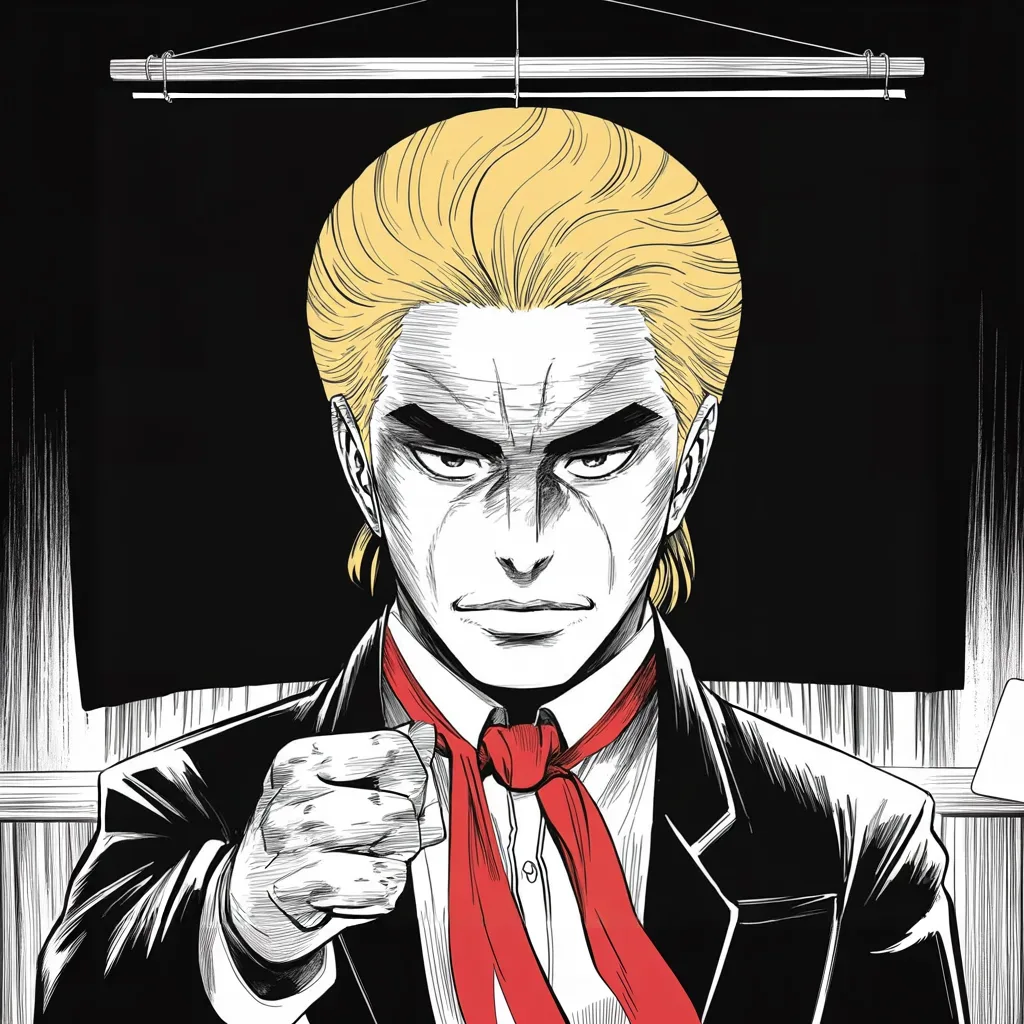 Manga panel 4 of 5, Week 345 “We All Loved Him”: The twenty-fourth. Armies are massing on a border in Europe, and his verdict is that under him it could not have happened at all.
