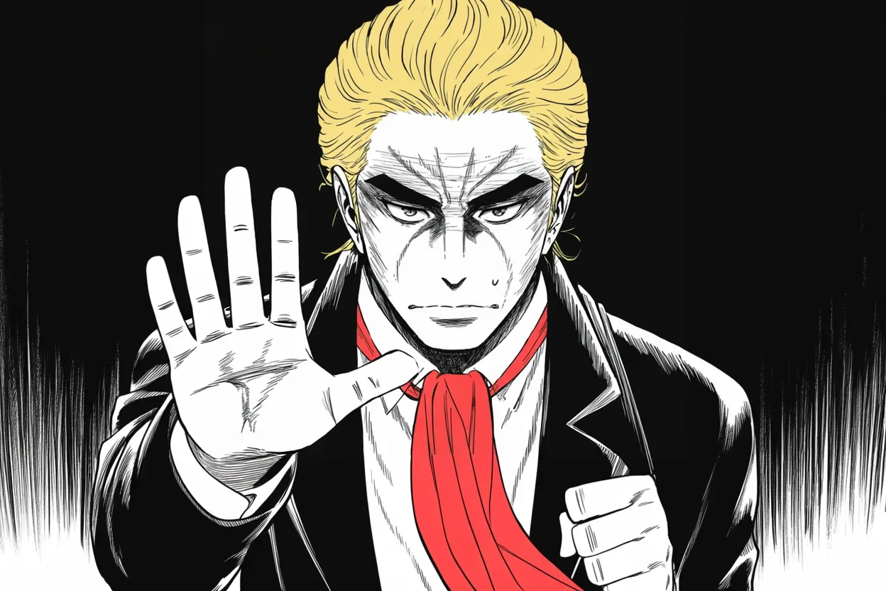 Manga panel 3 of 4, Week 347 “For The First Time In History”: The fourth. His former deputy states publicly that he never had the power to alter the count, and the exile answers him in writing.
