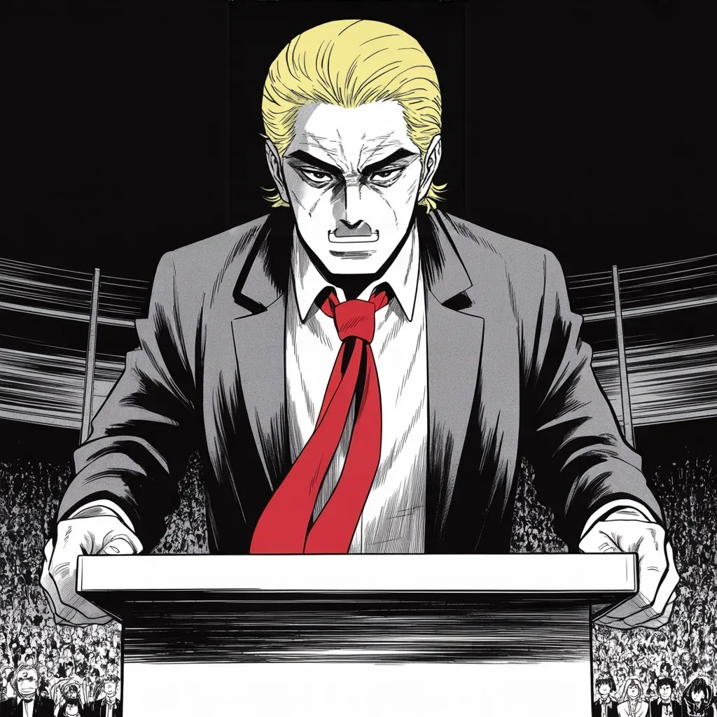 Manga panel 2 of 5, Week 354 “More Likely Than Not”: Ninety minutes against every name that crossed him: the governor who certified, the secretary who counted, the congresswoman who voted to impeach.