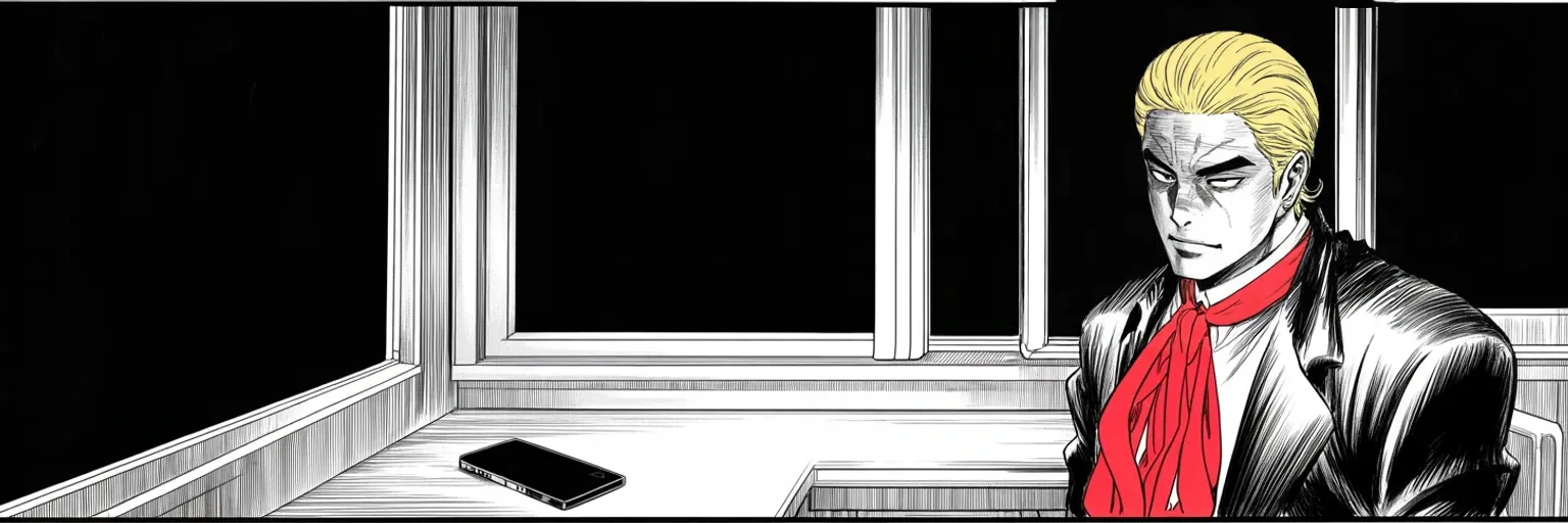 Manga panel 5 of 5, Week 354 “More Likely Than Not”: A court has used the word corruptly and the account with his name on it still cannot answer. The reply, when it comes, will have to come from somewhere else.