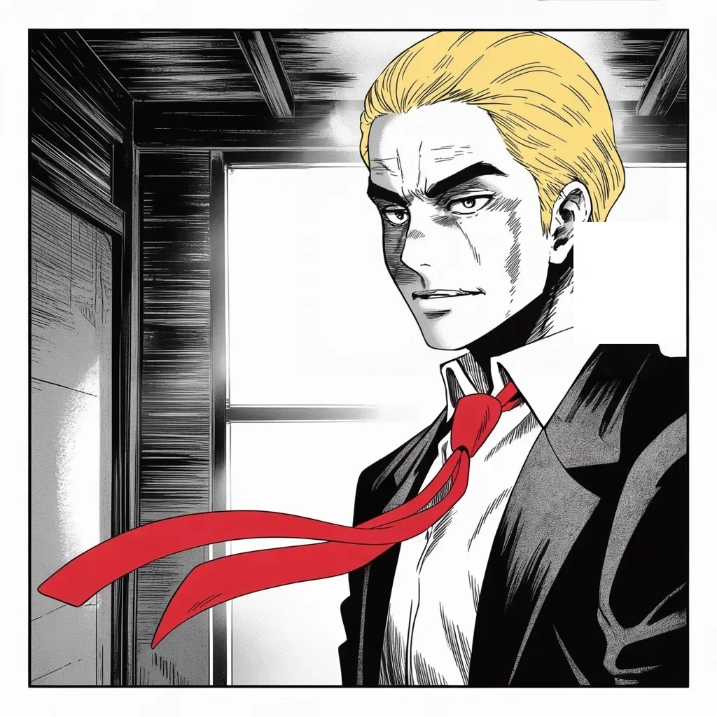 Manga panel 4 of 5, Week 358 “Never Going Back”: Hunted in one city, handed an open door in another, he chooses the room with his name on it — the one that still does not work.