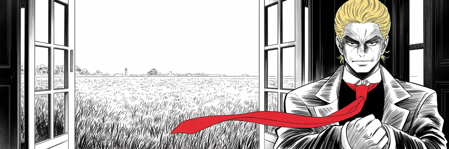 Manga panel 5 of 5, Week 376 “They Missed a Page”: Saturday a federal judge in Florida reaches for the case — the first door since the raid that does not slam in his face.