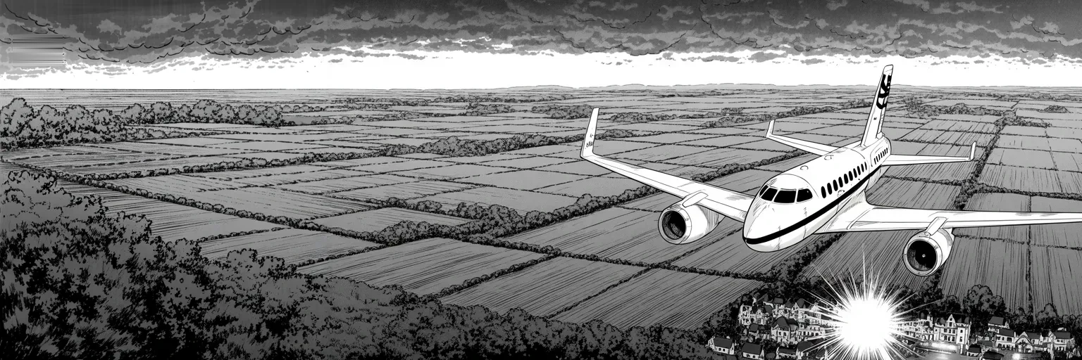 Manga panel 1 of 5, Week 386 “The Nickname”: The last week before the vote: four rallies in five days, a plane crossing the heartland at dusk, and a red wave promised for Tuesday.