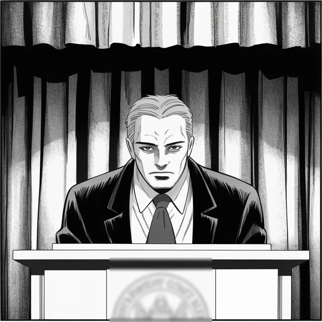 Manga panel 3 of 5, Week 388 “The Announcement”: Friday afternoon, three days after the ballroom, the Attorney General names a special counsel for the documents and for January the sixth. The hunt has a face now.