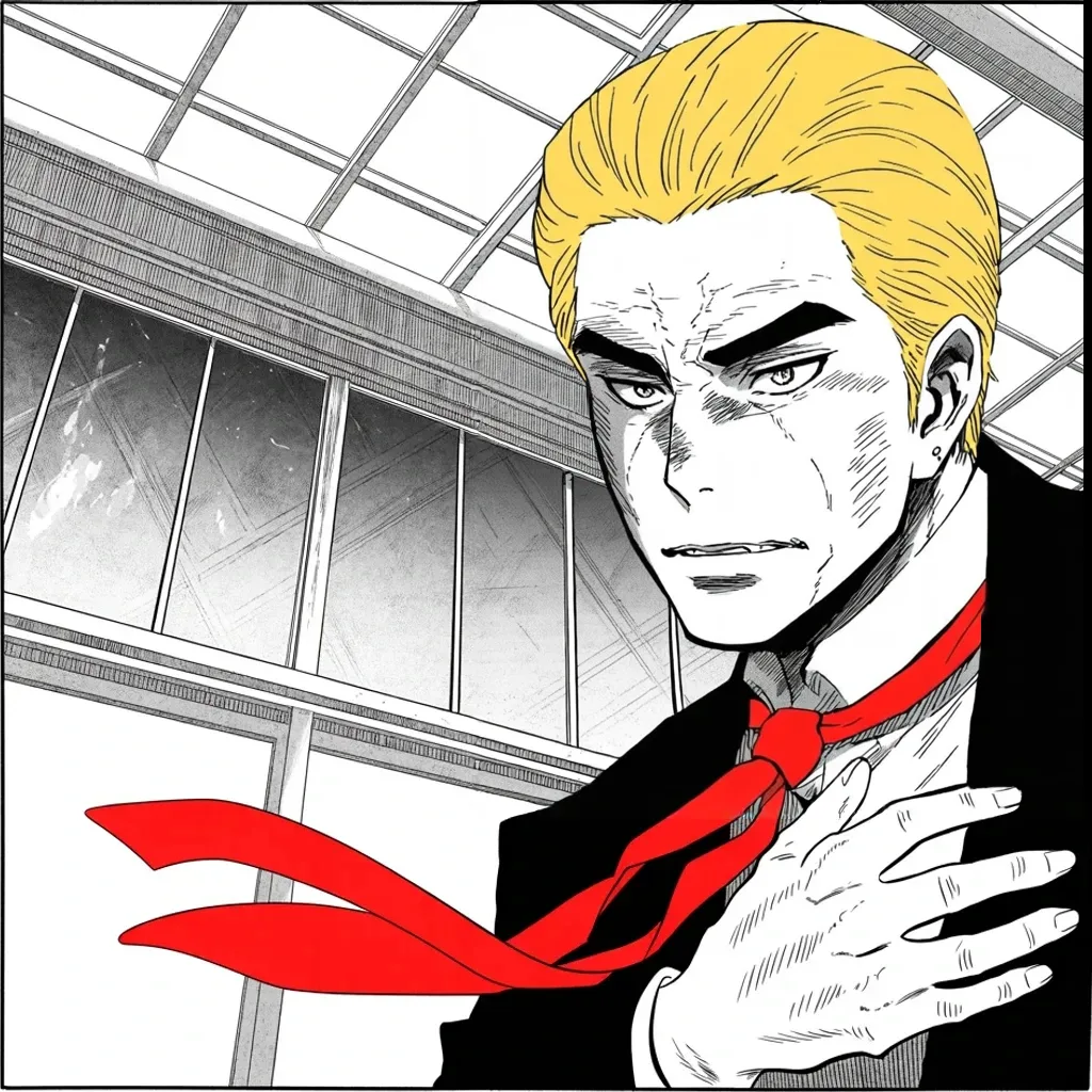 Manga panel 3 of 5, Week 401 “One Percent”: Thursday he thanks a grand jury — the Georgia one — for its patriotism and courage. Total exoneration. In Manhattan, another grand jury is still listening.