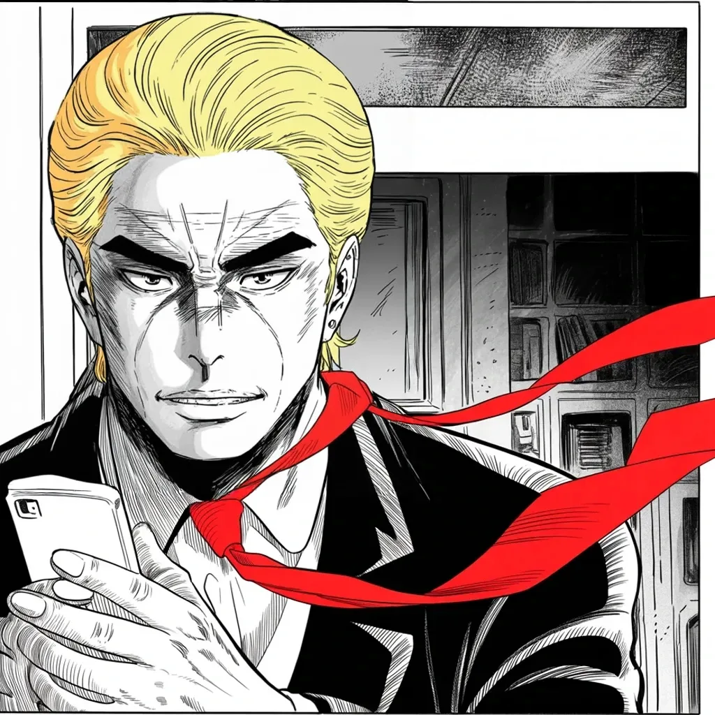 Manga panel 4 of 5, Week 401 “One Percent”: Saturday, one in the morning: a vow of restraint, taken and broken inside the same sentence. He would never use the nickname he is about to write down.