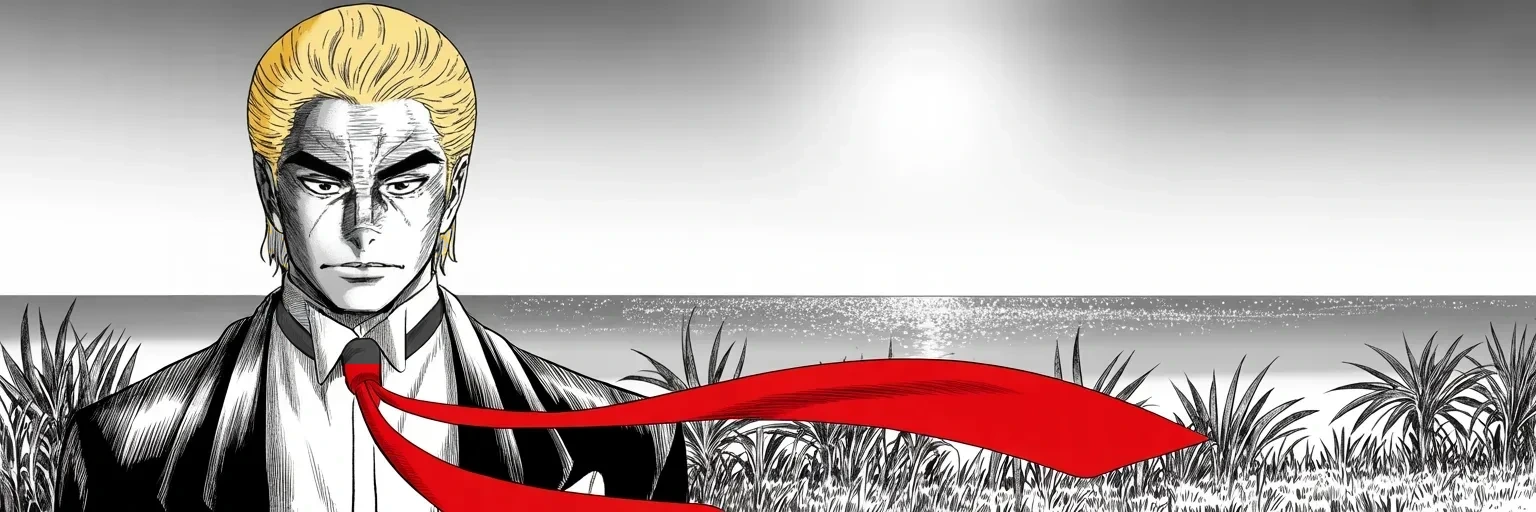 Manga panel 5 of 5, Week 408 “The Arrest”: Easter Sunday: a holiday greeting for everyone, including those who dream of destroying the country. Five days after the arraignment he is louder than ever — remember, we will be back.
