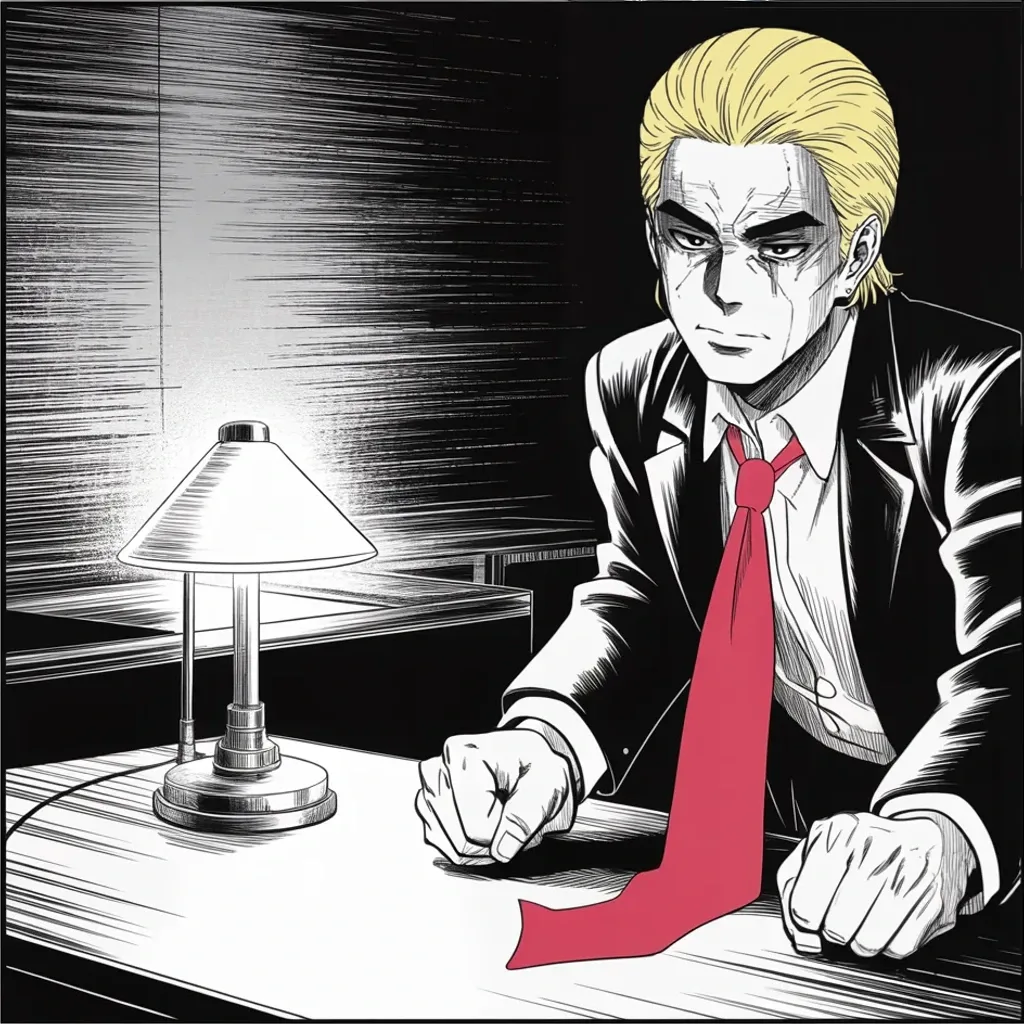 Manga panel 2 of 5, Week 437 “Old Servants”: Word leaks that the last chief of staff has traded testimony for immunity. The answer from the tower: there was nothing to tell, and no lie in his book.