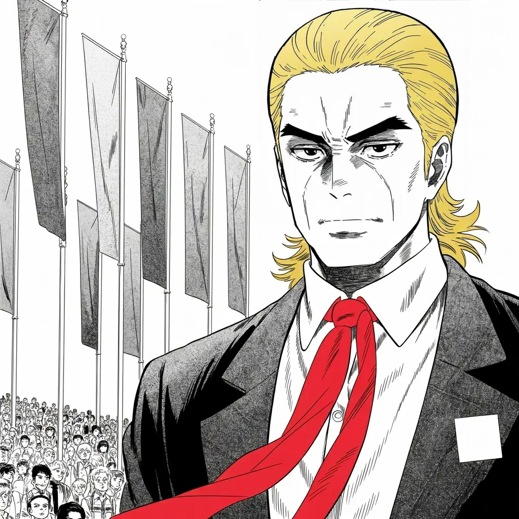 Manga panel 3 of 5, Week 476 “The Substitute”: Ten days after the fairground he decides what the shot meant: not luck, not survival — an honor, and a debt the country now owes him.