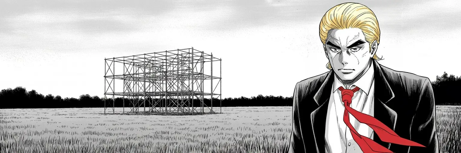 Manga panel 5 of 5, Week 476 “The Substitute”: By Friday he has chosen where he goes next: back to the same field in Pennsylvania, for the fire chief who died there.