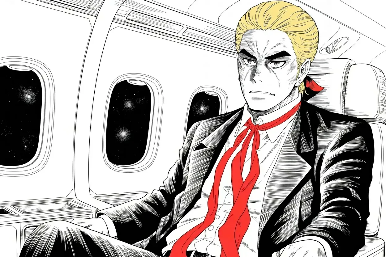 Manga panel 3 of 4, Week 477 “Black Monday”: Near midnight over the country he settles the terms himself: a new date, a friendly network, and an arena with people in it.