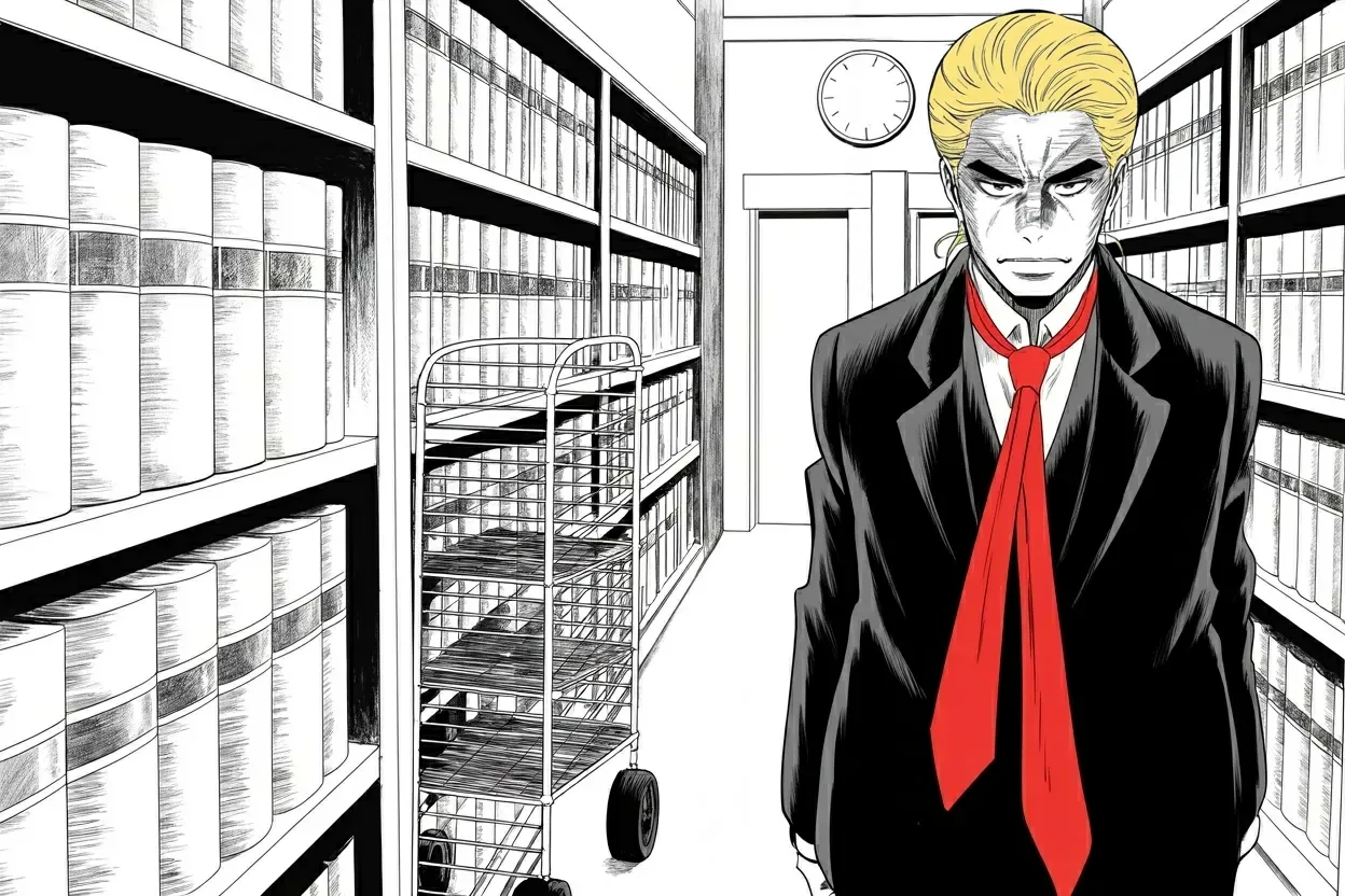 Manga panel 3 of 4, Week 481 “Sixty Days”: He counts the days out loud: their own rule forbids anything that moves an election inside sixty days of it, and voting begins in ten.
